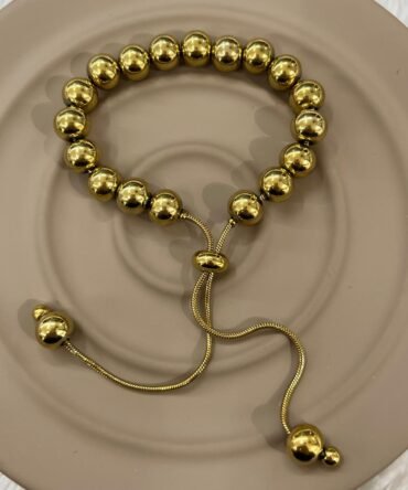 Lüks Paslanmaz Çelik Gold Bileklik | Modern ve Suya Dayanıklı Tasarım